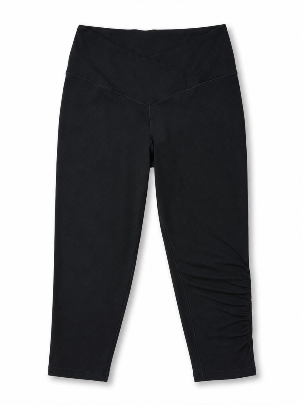 OFFLINE by Aerie The Hugger Ruched Black Leggings Women’s L 16/18